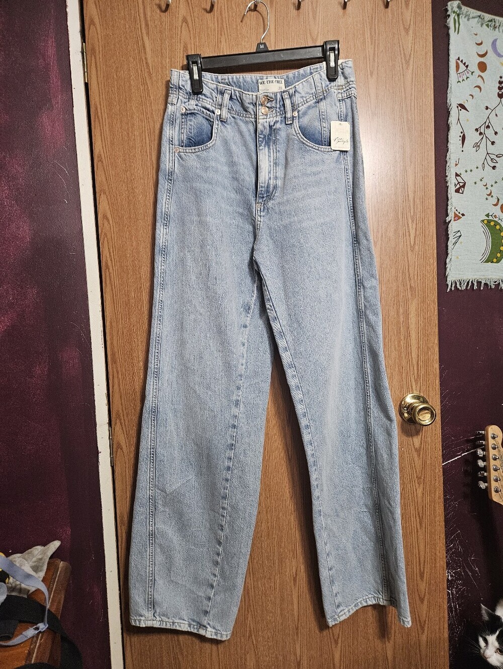 We The Free Asher Straight Leg Light Blue New With Tags Size 30!